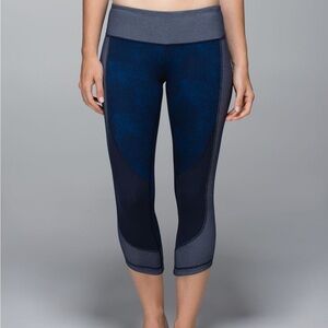 lululemon athletica Blue and Gray Leggings